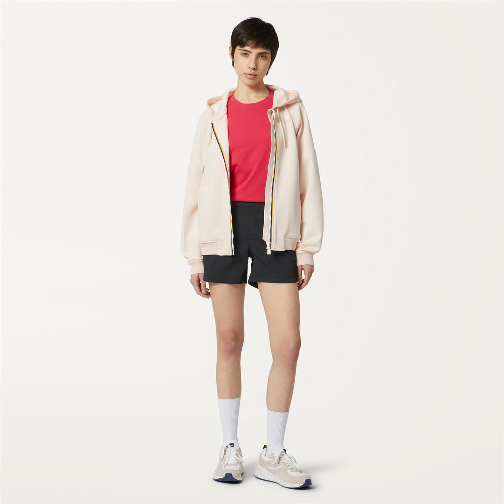 Pantaloni Corti Sportivi da Spiaggia Donna Nero Grigio con Asciugatura Rapida 02