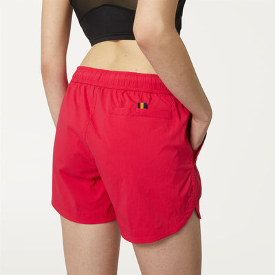 Shorts Woman HYPE Sport  Shorts RED BERRY Detail Double				