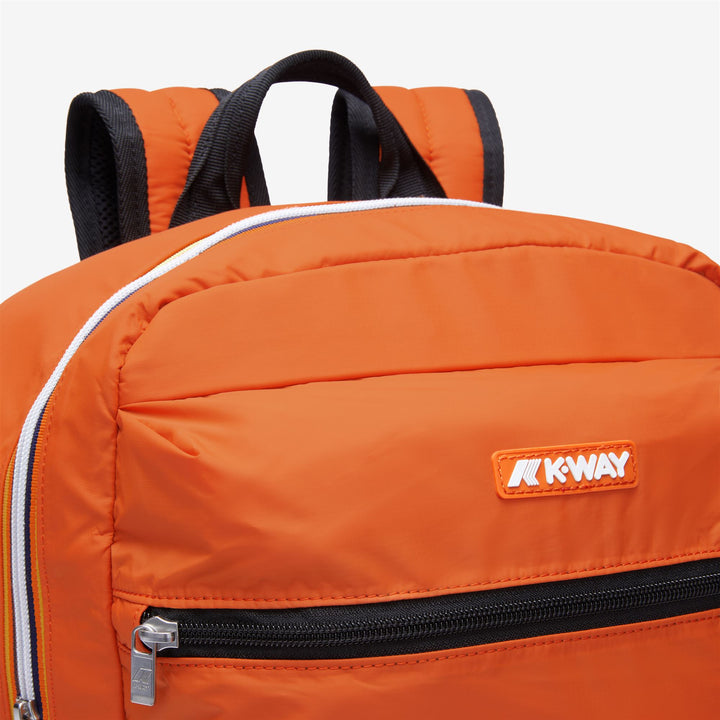 Bags Unisex LAON Backpack ORANGE RUST Dressed Side (jpg Rgb)		