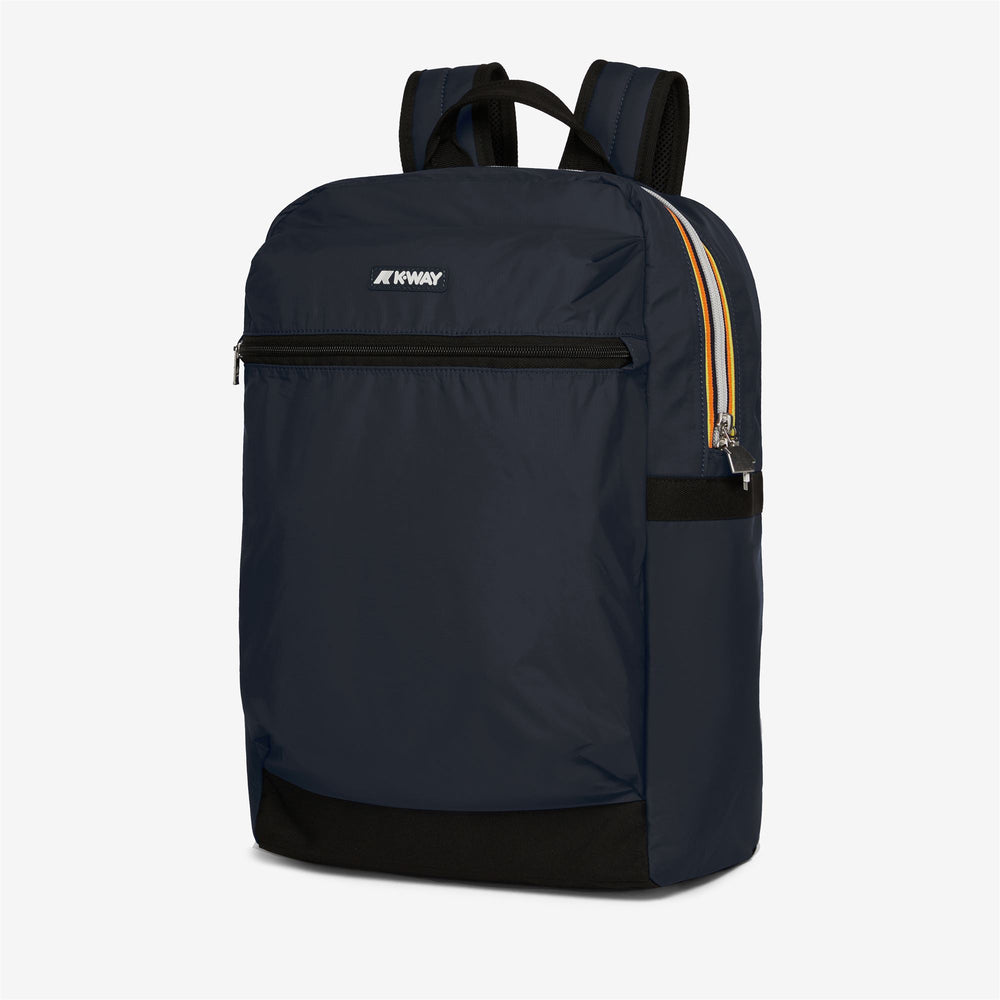 Bags Unisex LAON Backpack BLUE DEPTH Dressed Front (jpg Rgb)	