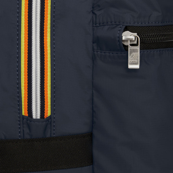 Bags Unisex LAON Backpack BLUE DEPTH Dressed Side (jpg Rgb)		
