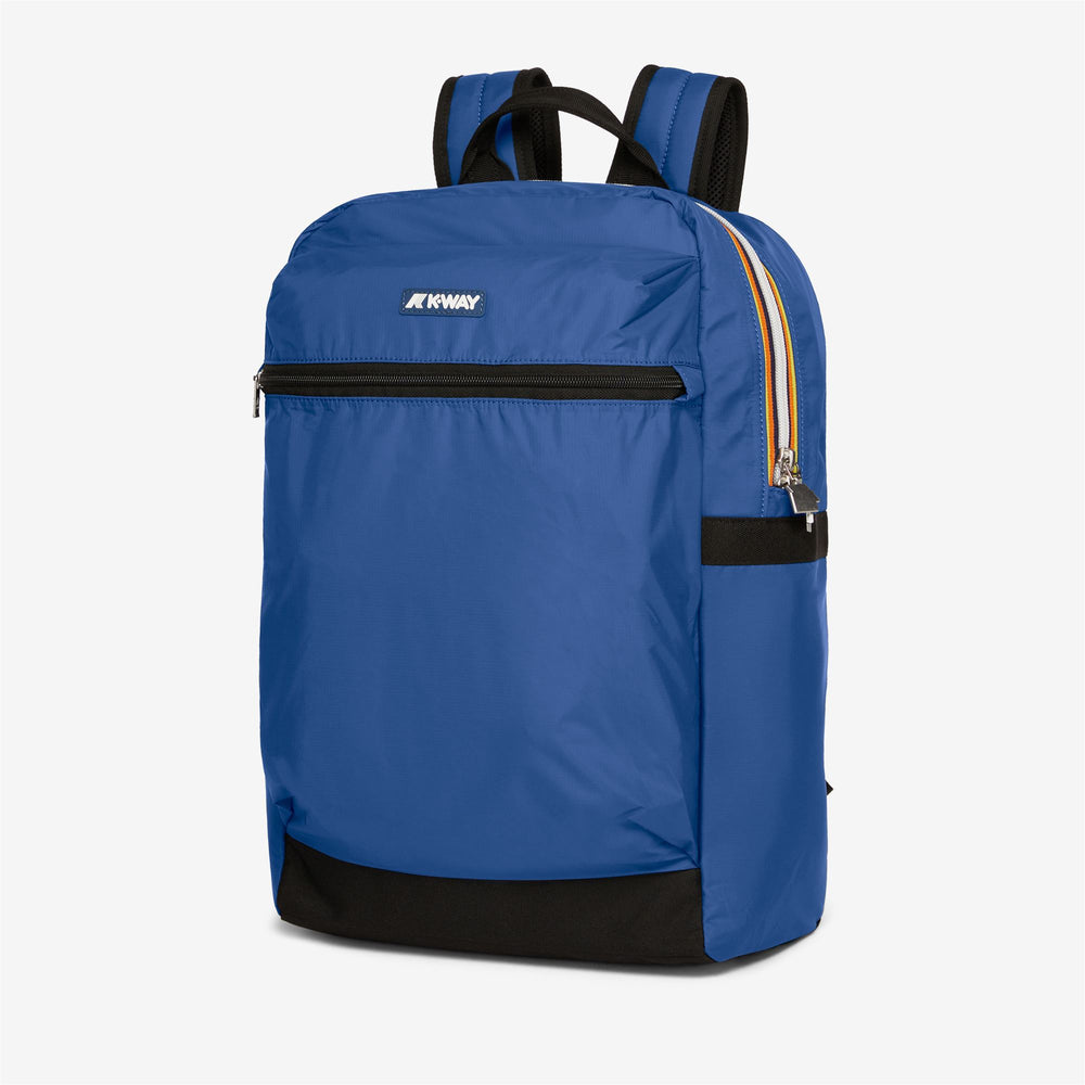 Bags Unisex LAON Backpack BLUE DEEP Dressed Front (jpg Rgb)	