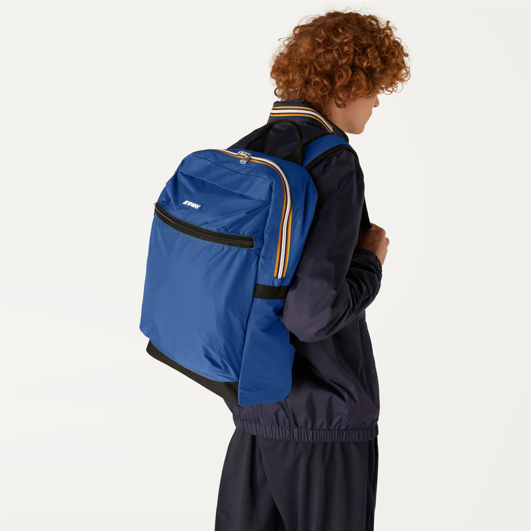 Bags Unisex LAON Backpack BLUE DEEP Detail Double				