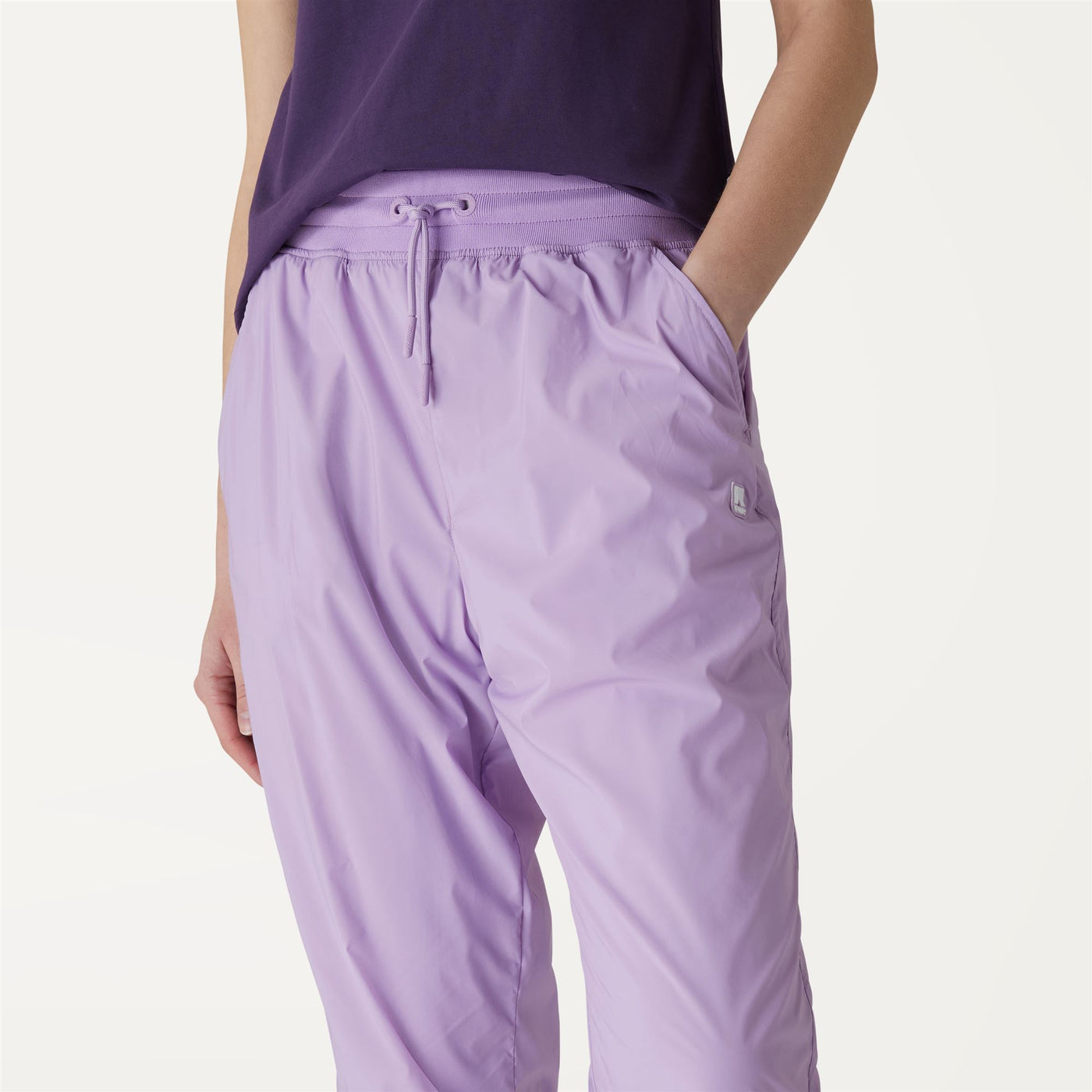 Pants Woman MELLY NY STRETCH Sport Trousers VIOLET PEONIA Detail Double				