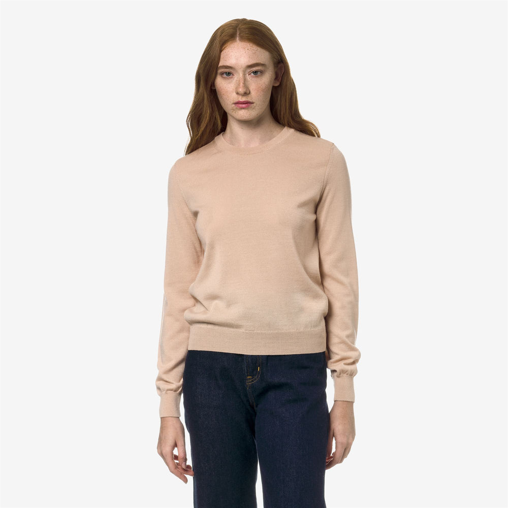 Maglione a Collo Alto Donna in Lana Merino Giallo Ambra 02