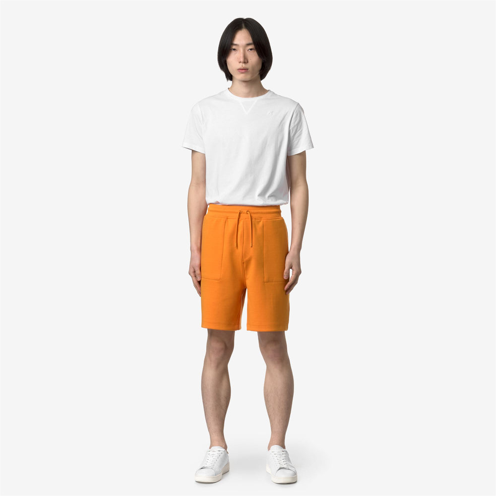 Orange Men's Sport Bermuda Shorts for Warm Weather Activities 02