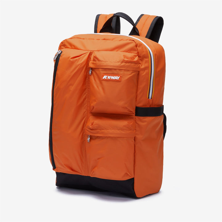 Rust orange Unisex City Backpack with Utility Pockets 2