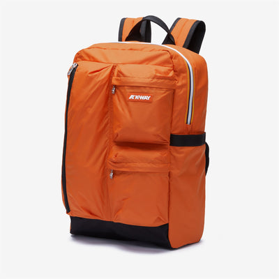 Bags Unisex AMBERT Backpack ORANGE RUST Dressed Front (jpg Rgb)	