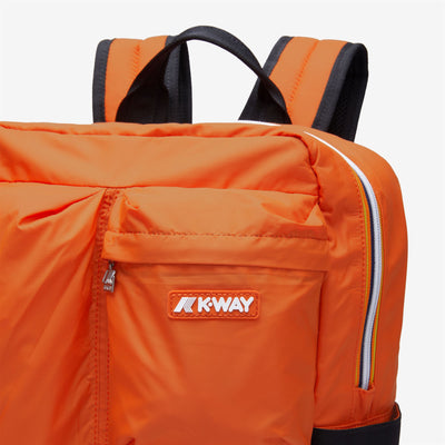 Bags Unisex AMBERT Backpack ORANGE RUST Dressed Side (jpg Rgb)		