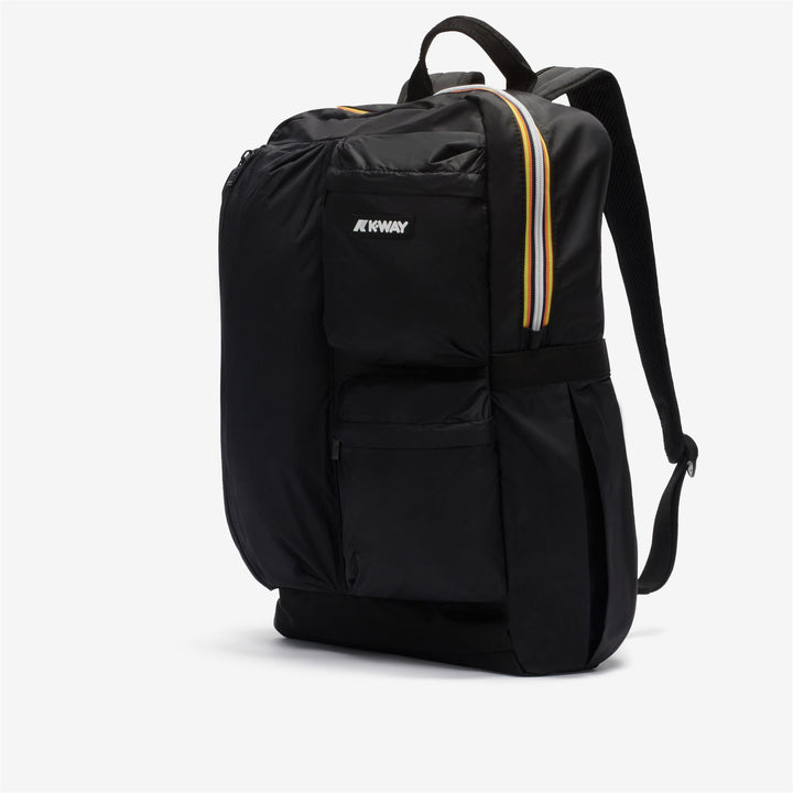 Bags Unisex AMBERT Backpack BLACK PURE Dressed Front (jpg Rgb)	