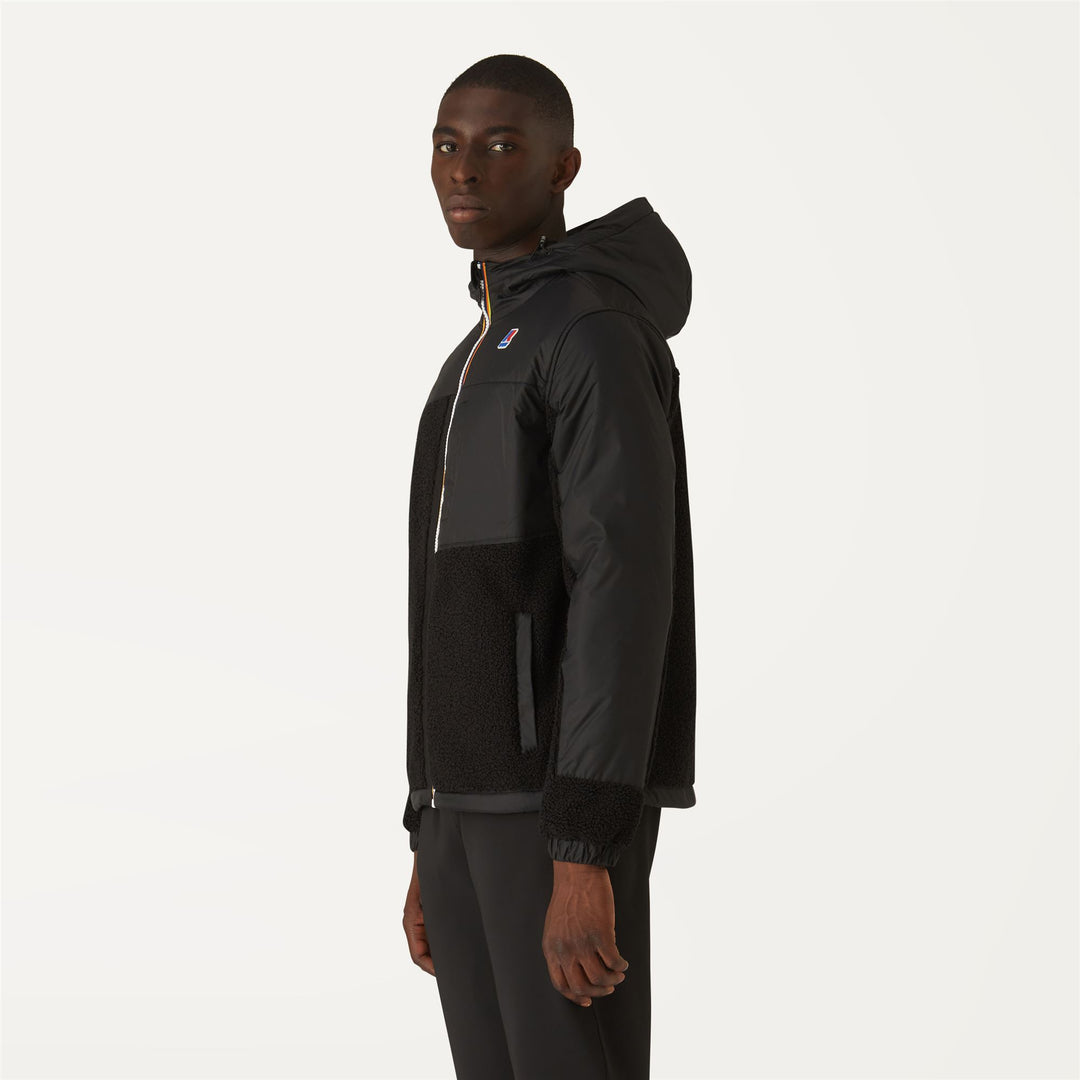 Fleece Unisex LE VRAI 3.0 NEIGE ORSETTO Jacket BLACK-BLACK PURE Detail (jpg Rgb)			