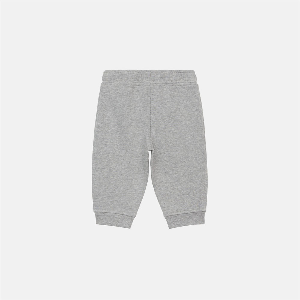 Pants Kid unisex E. MICK FLEECE Sport Trousers LT GREY MEL | kway Detail (jpg Rgb)			
