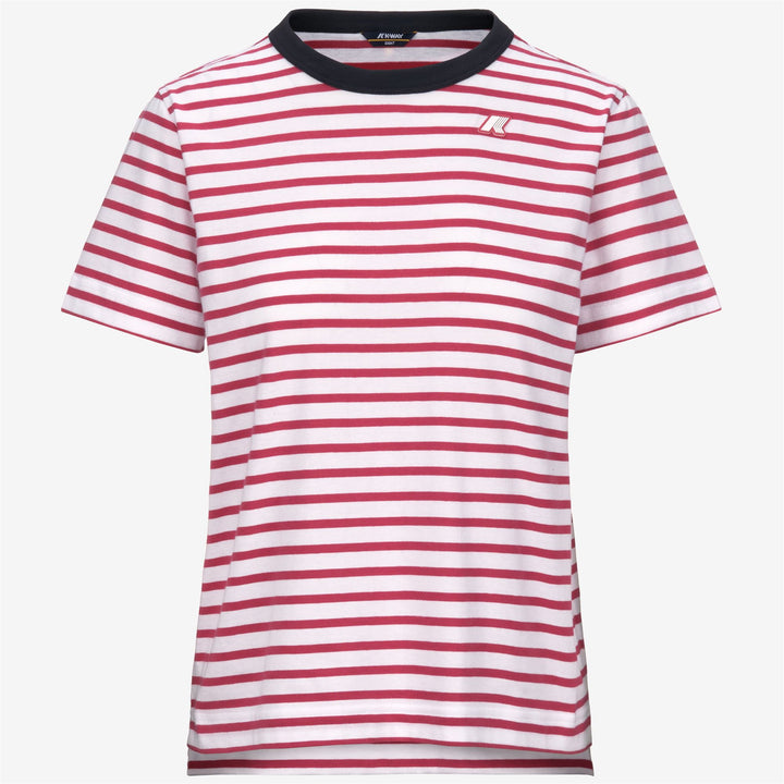 Camiseta de algodón regular gris y rosa para mujer para uso diario 1