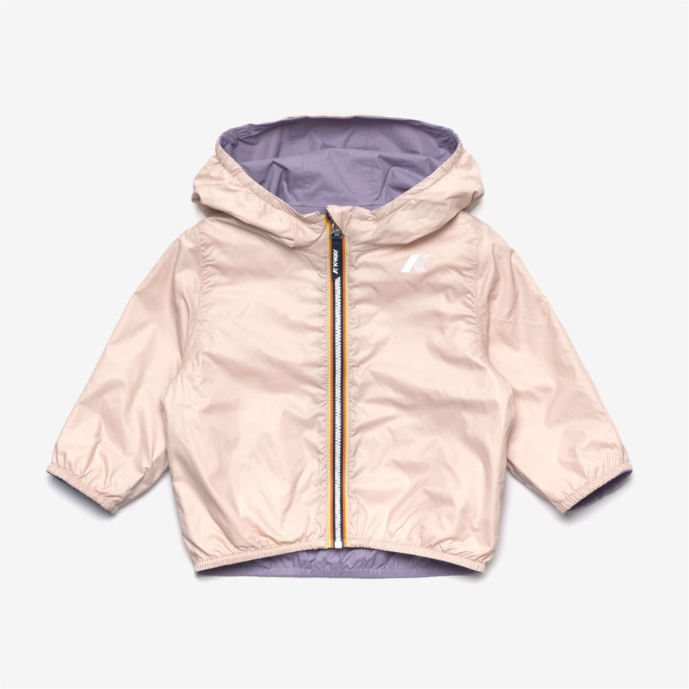 Violet blue Kids Reversible Waterproof Short Jacket 02