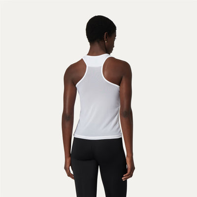 T-ShirtsTop Woman TANNEL Tank WHITE Dressed Front Double		