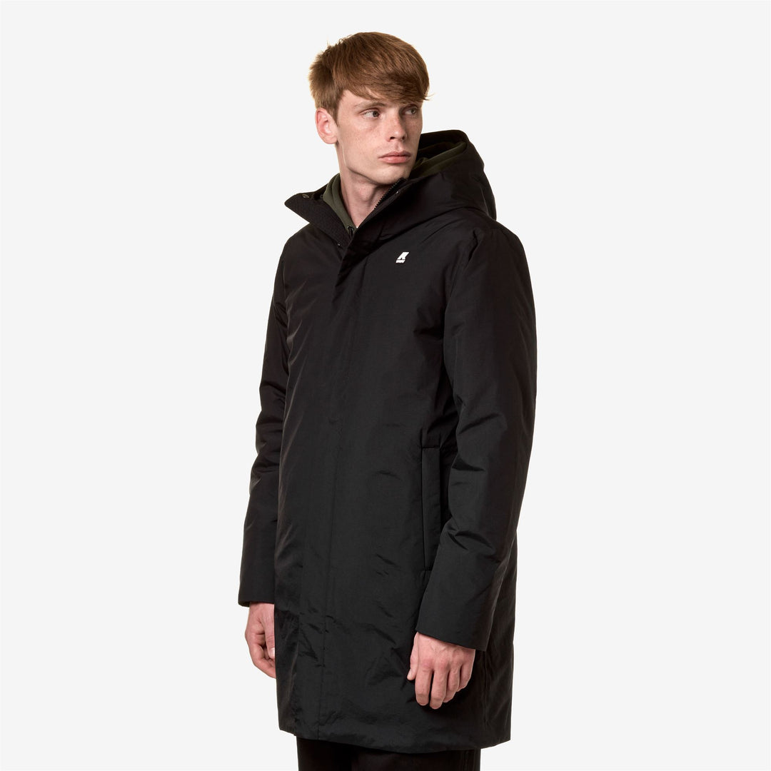 Jackets Uomo THOMAS WARM OTTOMAN 3/4 lunghezza BLACK PURE
