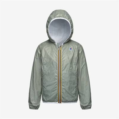 Jackets Girl P. LILY PLUS.2 DOUBLE Short WHITE - GREEN BAY Dressed Front (jpg Rgb)	