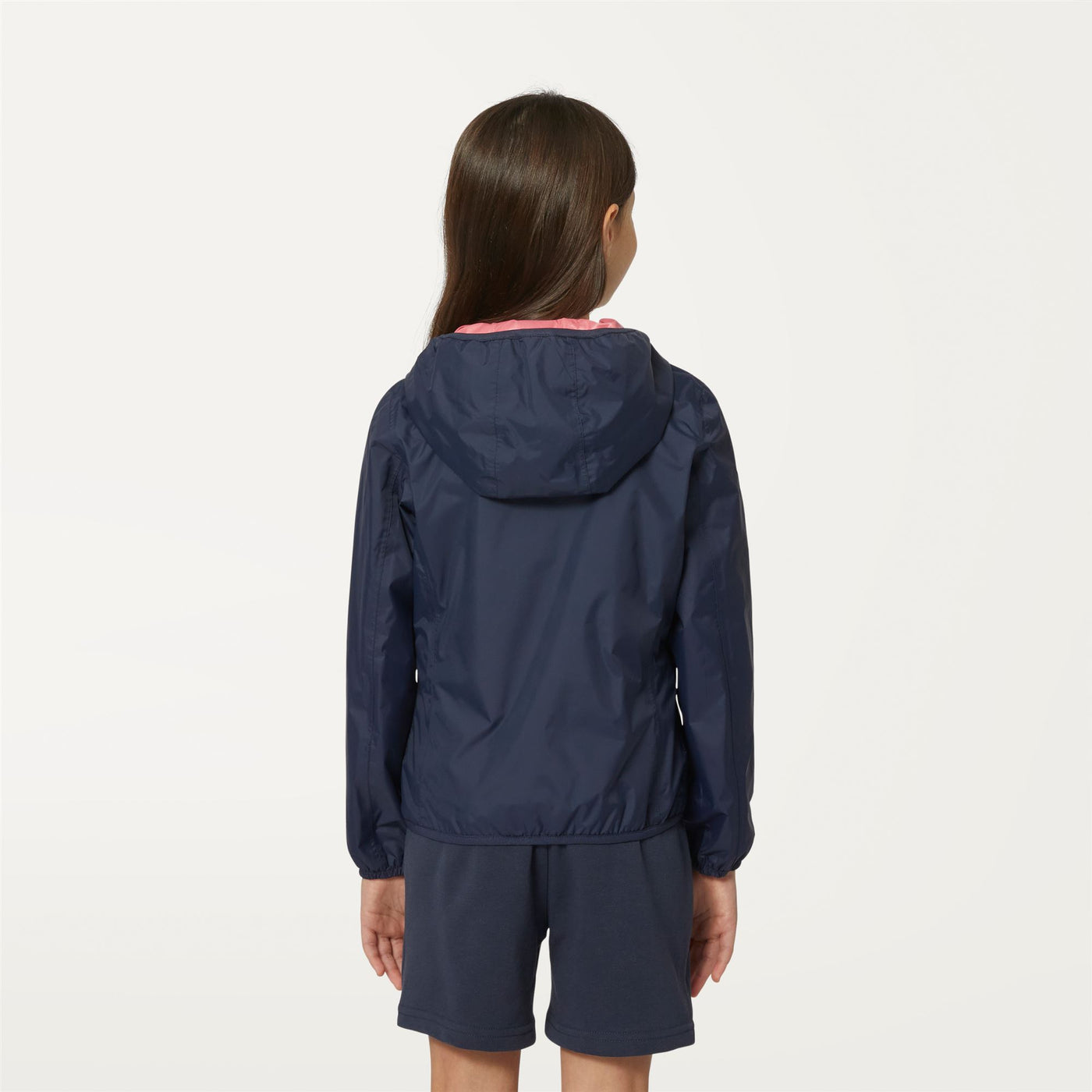 Jackets Girl P. LILY PLUS.2 DOUBLE Short BLUE D-PINK MD Dressed Front Double		