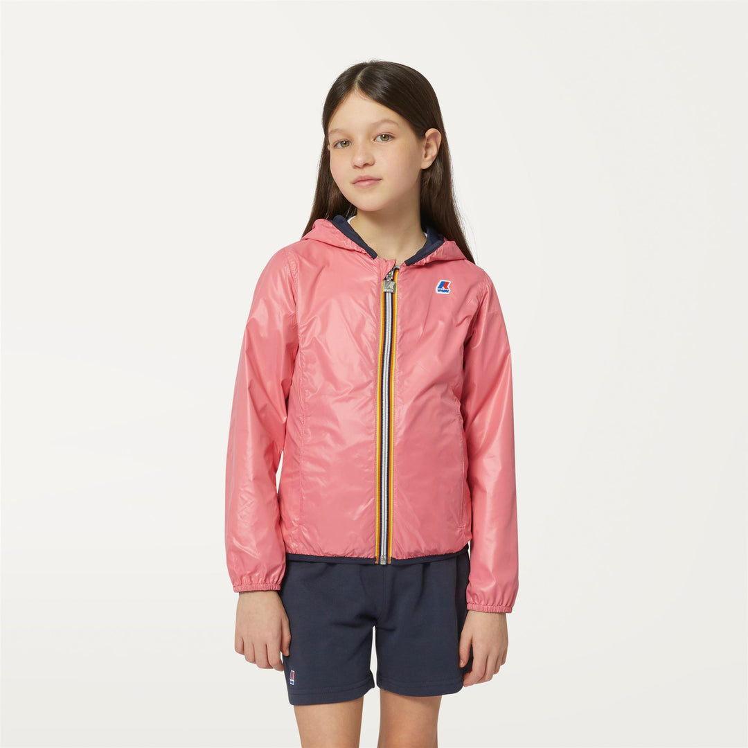 Jackets Girl P. LILY PLUS.2 DOUBLE Short BLUE D-PINK MD Detail Double				