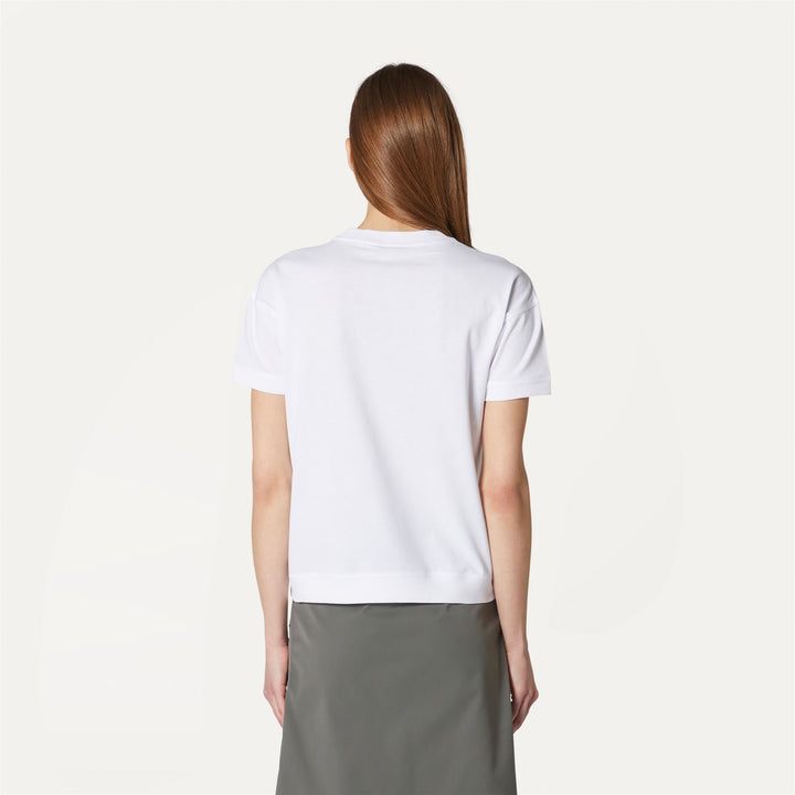 T-ShirtsTop Woman RUBY T-Shirt WHITE Dressed Front Double		