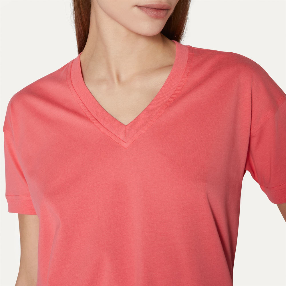 T-ShirtsTop Woman RUBIEL T-Shirt PINK MD Detail Double				