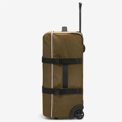 Luggage Bags Unisex BLOSSAC S Trolley BROWN CORDA-BLACK PURE Dressed Front (jpg Rgb)	