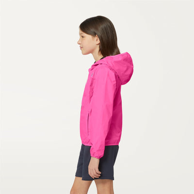 Jackets Girl P. LILY PLUS DOUBLE FLUO Short PINK FLUO-BLACK Detail (jpg Rgb)			