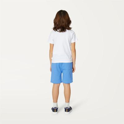 Shorts Boy P. ERIK Sport  Shorts BLUE ULTRAMARINE Dressed Front Double		
