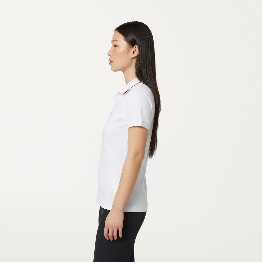 Polo Shirts Woman JEANNINE Polo WHITE Detail (jpg Rgb)			