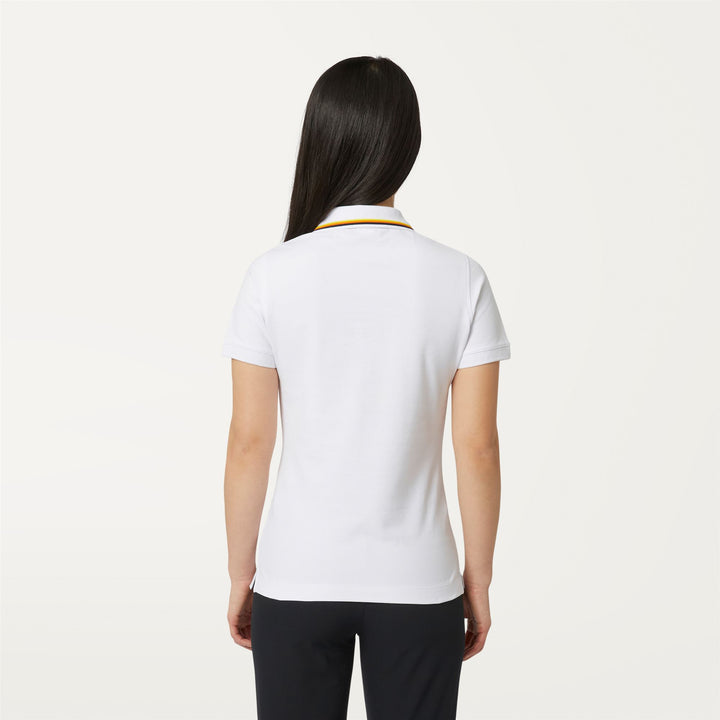 Polo Shirts Woman JEANNINE Polo WHITE Dressed Front Double		