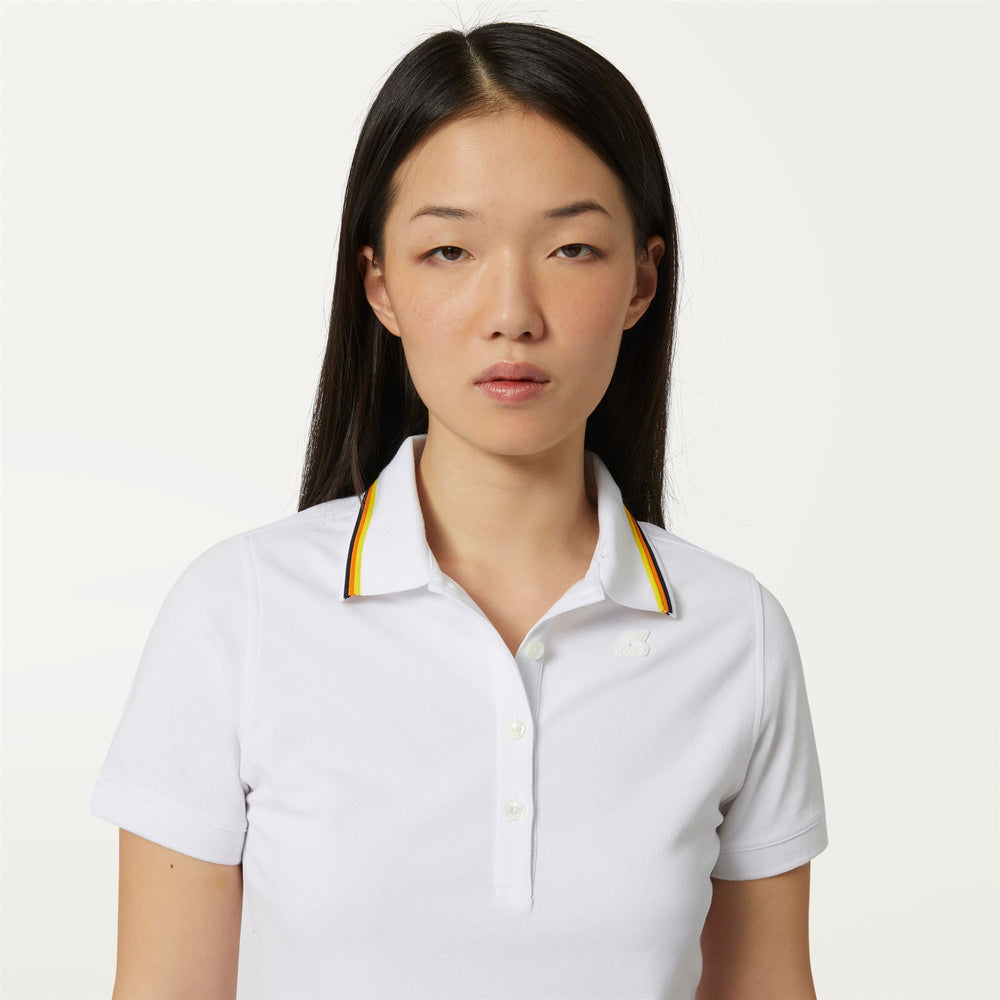 Polo Shirts Woman JEANNINE Polo WHITE Detail Double				