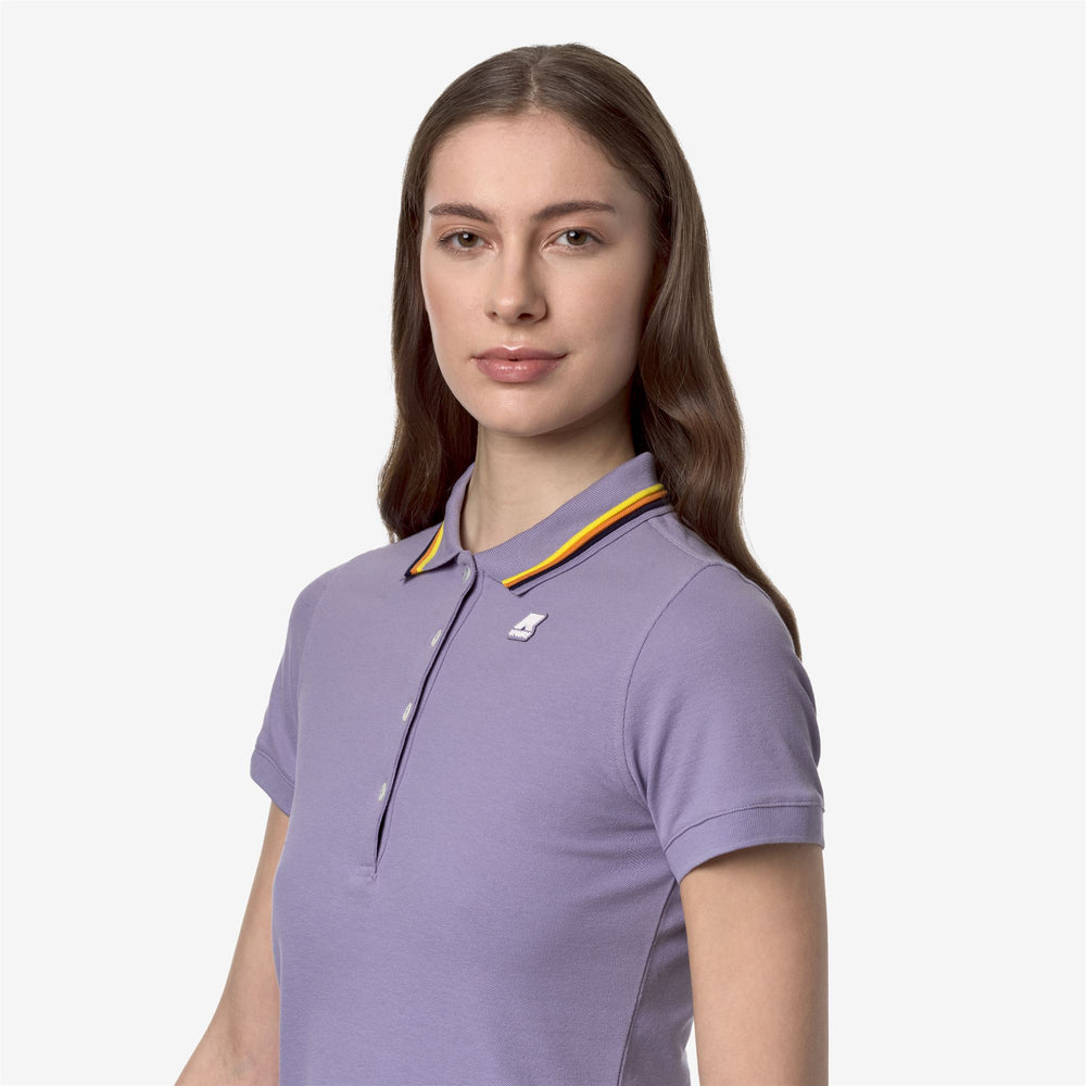 Polo Shirts Woman JEANNINE Polo VIOLET GLICINE Detail Double				