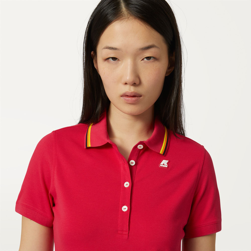 Polo Shirts Woman JEANNINE Polo RED BERRY Detail Double				