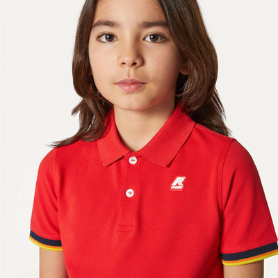 Polo Shirts Boy P. VINCENT Polo RED Detail Double				