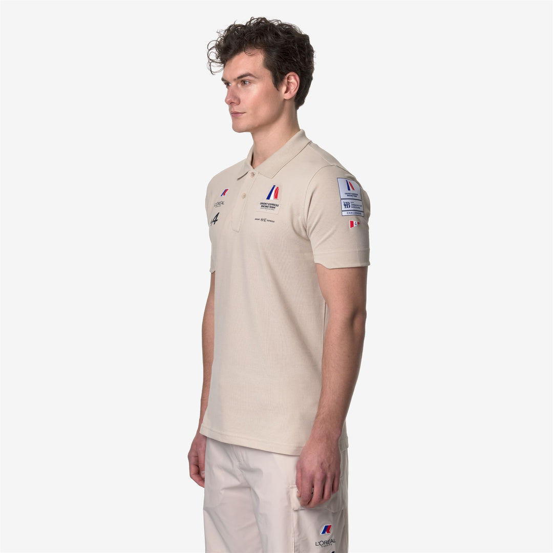 Polo Shirts Unisex DROSAY ORIENT EXPRESS TEAM AC Polo GREY VAPOR Detail (jpg Rgb)			