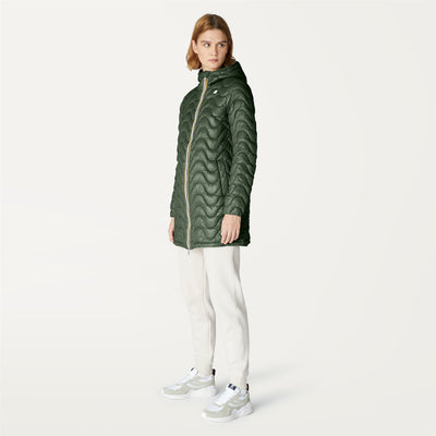 Jackets Woman SOPHIE ECO WARM Mid GREEN LAUREL Detail (jpg Rgb)			