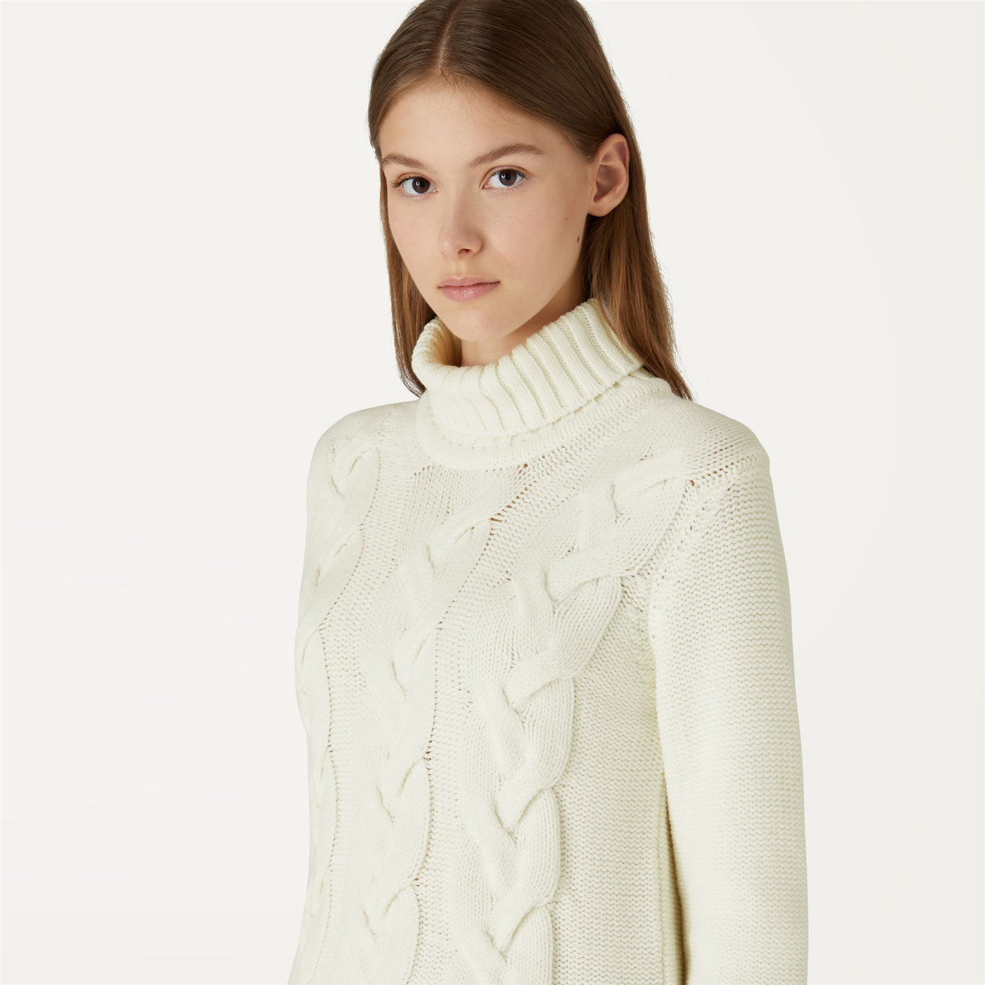 Knitwear Woman CLAIRIE BRAID Pull  Over WHITE Detail Double				