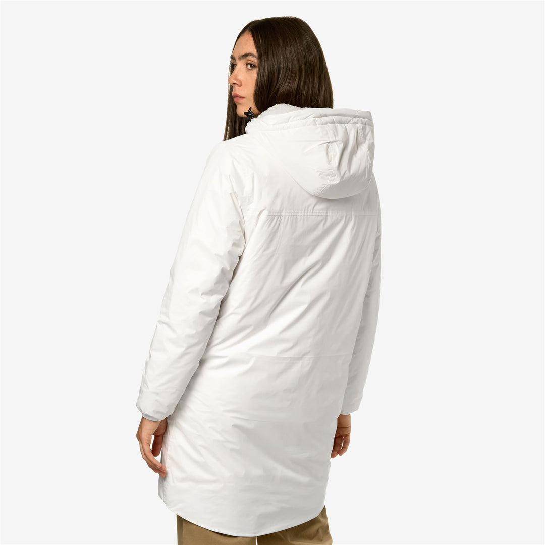 Jackets Unisex Le Vrai 3.0 Eiffel Orsetto 3/4 Length WHITE Dressed Front Double		