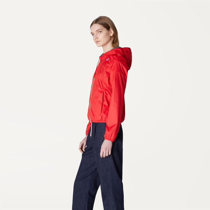 Jackets Woman LILY POLY JERSEY Short RED Detail (jpg Rgb)			