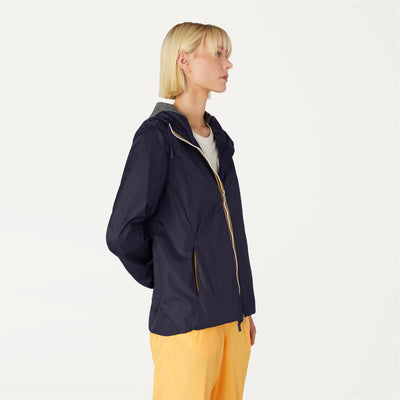 Jackets Woman MARGUERITE POLY JERSEY Mid BLUE DEPTH Detail (jpg Rgb)			