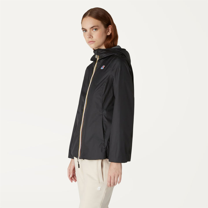 Jackets Woman MARGUERITE POLY JERSEY Mid BLACK PURE Detail (jpg Rgb)			