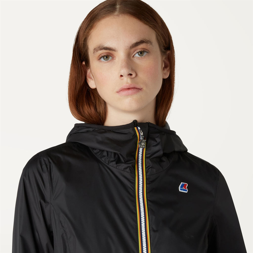 Black Grey Women's Mid Waterproof Jacket for Summer Breeze 02