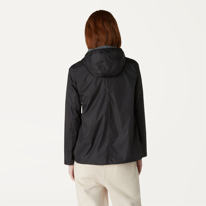 Giacca Impermeabile Donna Nera Grigia Media per Brezza Estiva 5