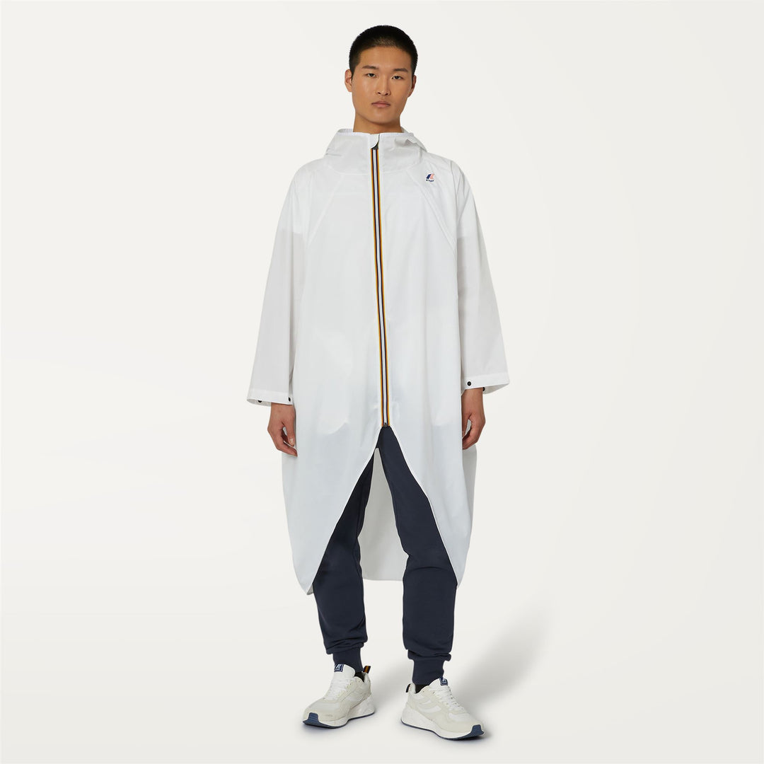 Jackets Unisex LE VRAI 3.0 RENNES PONCHO WHITE Dressed Back (jpg Rgb)		