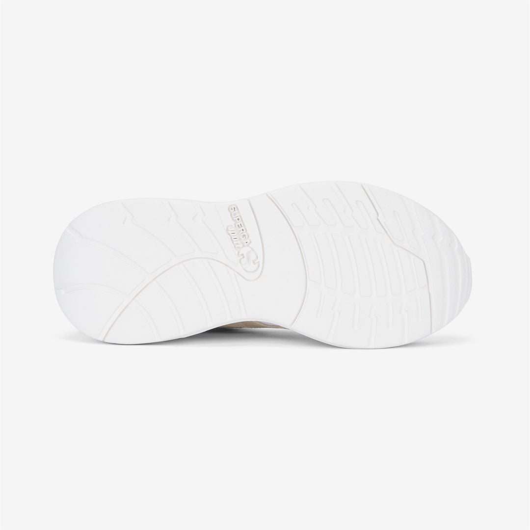 Sport Shoes Unisex TRAINING 3.0 LACES Low Cut WHITE - BEIGE Dressed Side (jpg Rgb)		