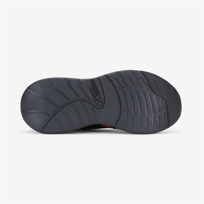 Sport Shoes Unisex TRAINING 3.0 LACES Low Cut ORANGE - BLACK - MID GREY Dressed Side (jpg Rgb)		