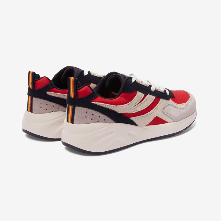 Sport Shoes Unisex TRAINING 3.0 LACES Low Cut RED - LT GRAY - WHITE - BLU NAVY Dressed Side (jpg Rgb)		