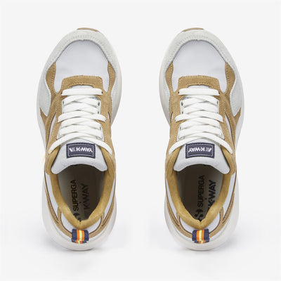 Sport Shoes Unisex TRAINING 3.0 LACES Low Cut GREY LT - BEIGE KHAKI - WHITE Dressed Back (jpg Rgb)		