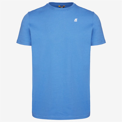 T-ShirtsTop Man ELLIOT BACK THICK 3D PRINT LOGO T-Shirt BLUE ULTRAMARINE Photo (jpg Rgb)			