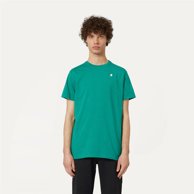 T-ShirtsTop Man ELLIOT BACK THICK 3D PRINT LOGO T-Shirt GREEN Dressed Back (jpg Rgb)		